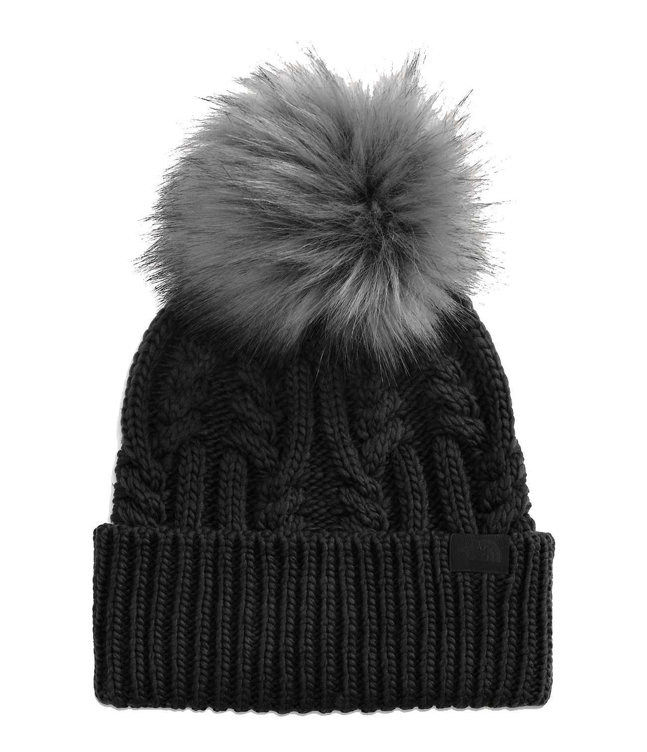 The North Face Women's OH-MEGA Fur Pom Beanie - TNF Black NF0A7RI8JK3