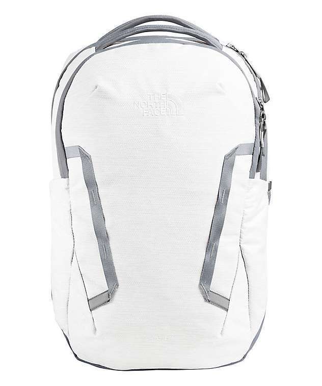 The North Face Women's Vault Backpack - White Metallic Melange / Mid Grey NF0A3VY3EP4