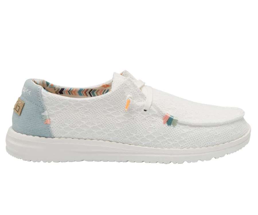 Hey Dude Women's Wendy BOHO - White Crochet 121414790