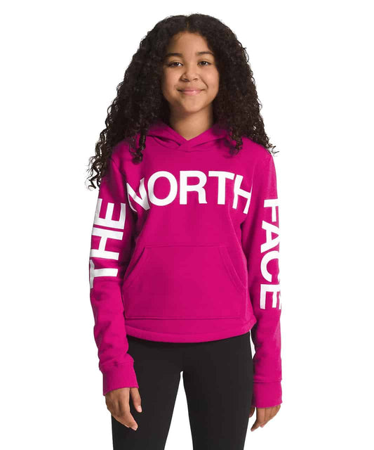 The North Face Girls’ Camp Fleece Pullover Hoodie - Fuschia Pink