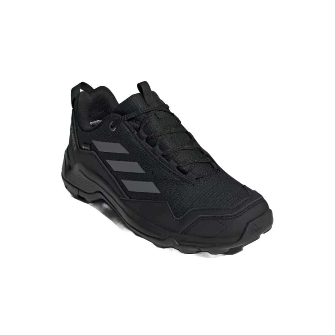 adidas Men's Terrex Eastrail Gore-Tex Hiking Shoes in grey and black.