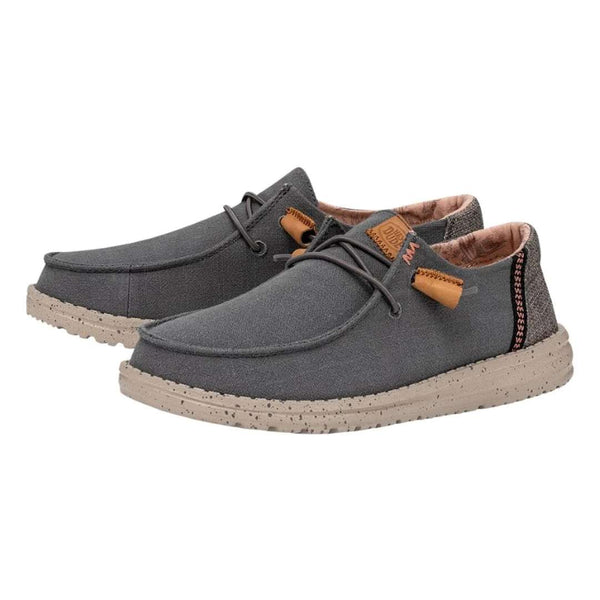 Hey Dude Women's Wendy Washed Charcoal - Effortless style in a versatile washed charcoal hue.