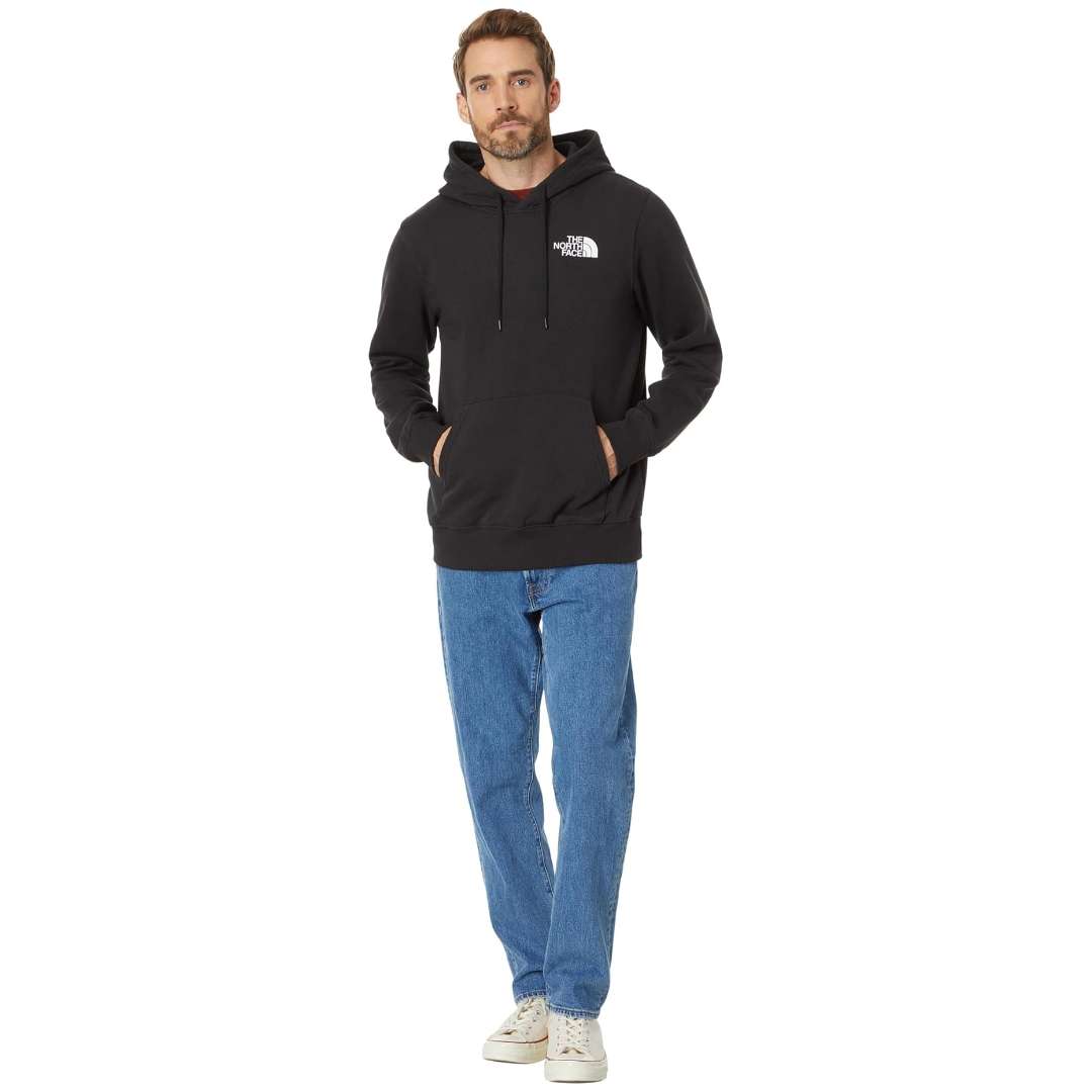 The North Face Men’s Box NSE Pullover Hoodie in Black - A classic and versatile essential for urban adventures.