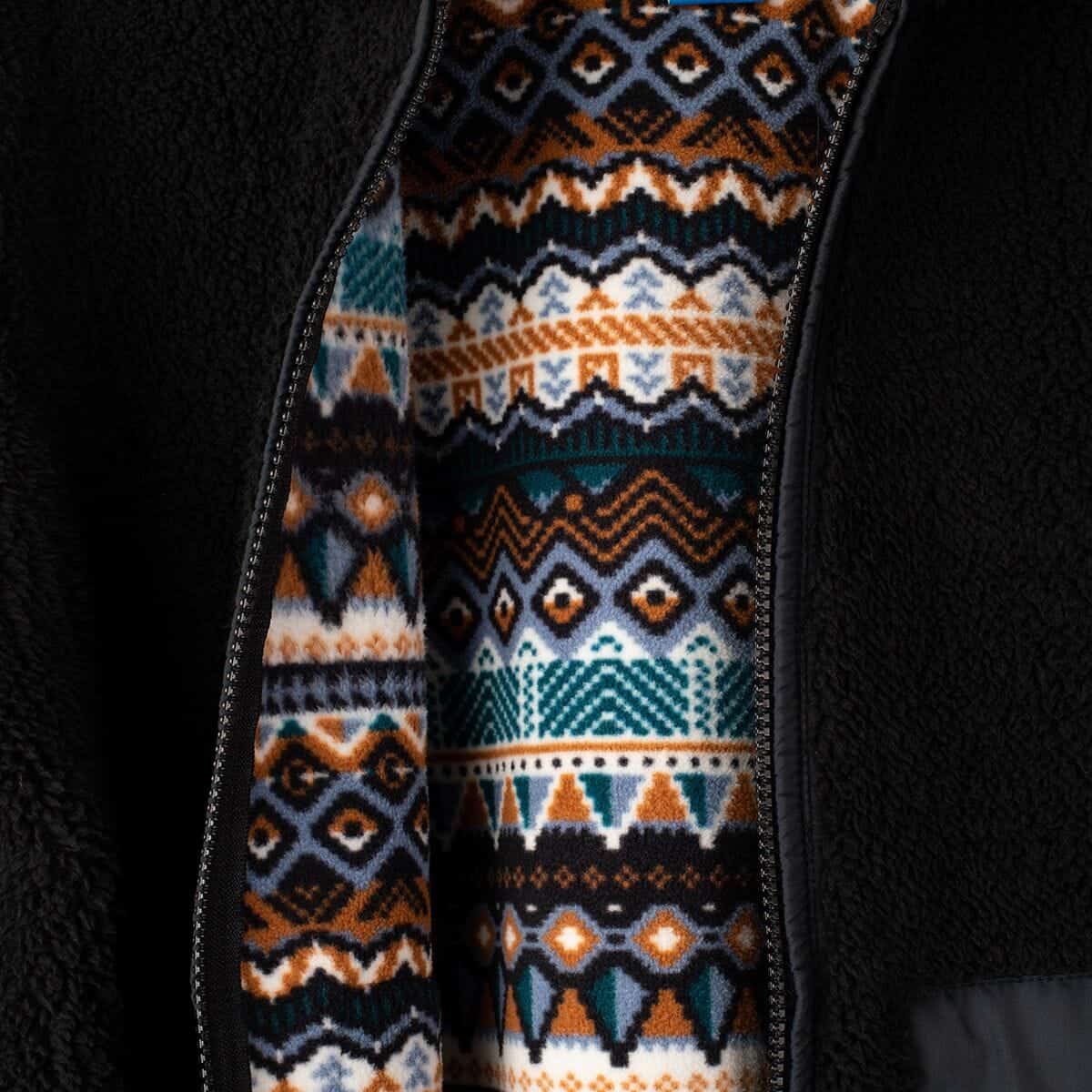Kavu Women's Cozy Harbor Hooded Fleece Jacket Black Chalet