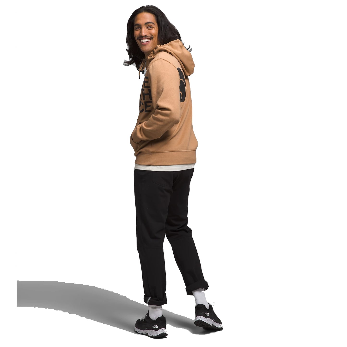A Almond Butter hoodie with The North Face logo, ideal for casual wear.
