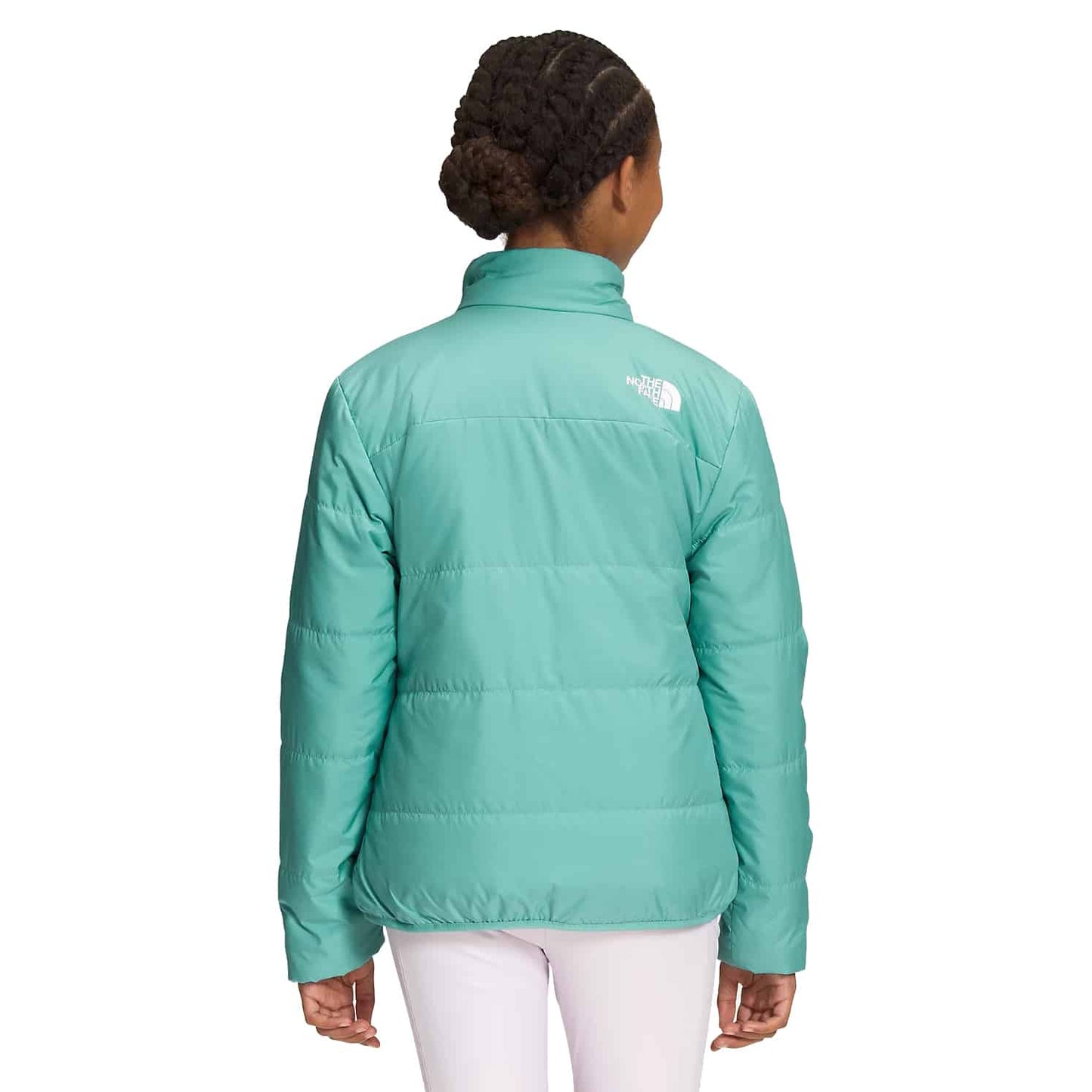 North Face Girls’ Reversible Mossbud Jacket Wasabi