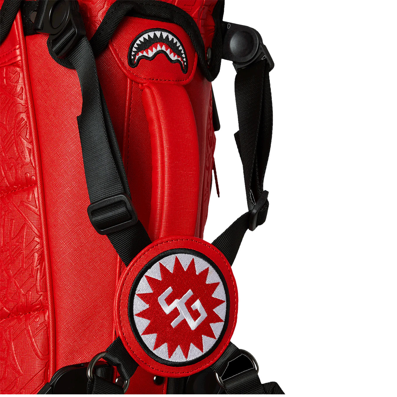 Sprayground KATANA SOUNDWAVE PRO GOLF BAG - Limited Edition with futuristic soundwave design.