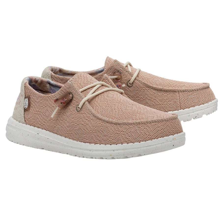 Hey Dude Women's Wendy Knit II Shoes - Pink Salt