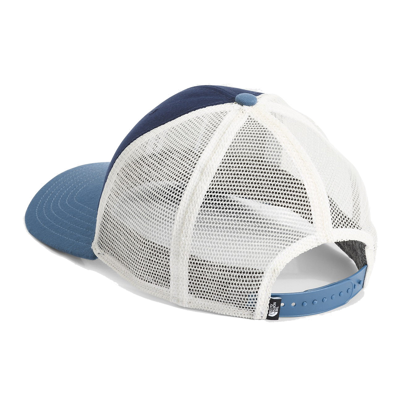 The North Face Unisex Deep Fit Mudder Trucker Hat: Classic trucker hat with deep fit and adjustable snapback closure in Shadow Navy
