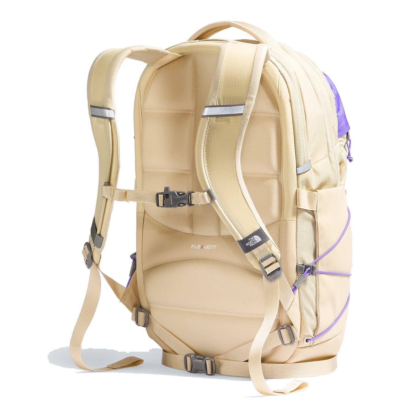 The North Face Women’s Borealis Backpack in Gravel/Optic Violet