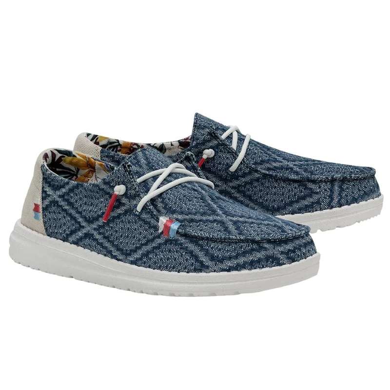 Hey Dude Women's Wendy BOHO Shoes - True Blue