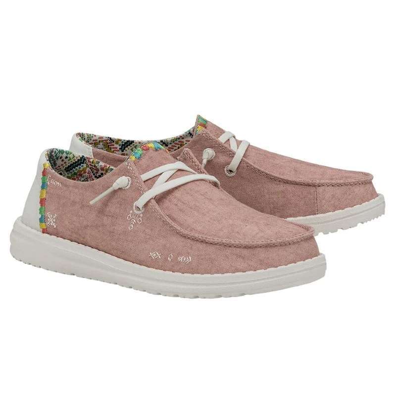 Hey Dude Women's Wendy BOHO Shoes - Rose