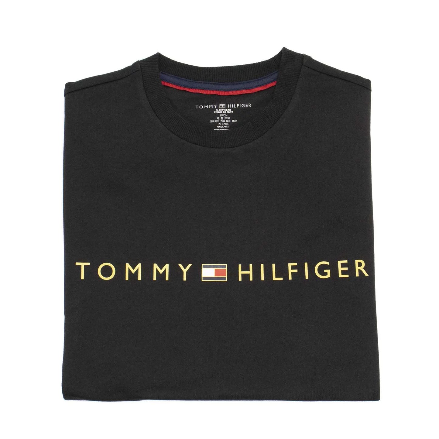 Tommy Hilfiger Men's Cotton Pullover Sweatshirt in Black