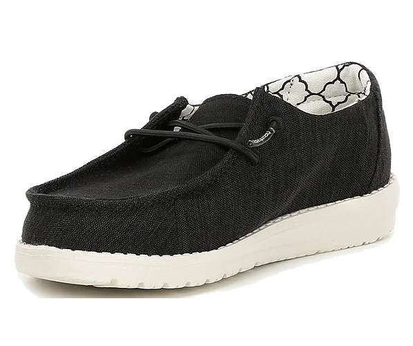 Hey Dude Girl's Wendy Toddler - Linen Black 160024987