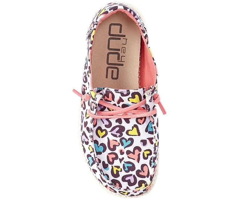 Hey Dude Girl's Wendy Toddler - White Leopard 160020170