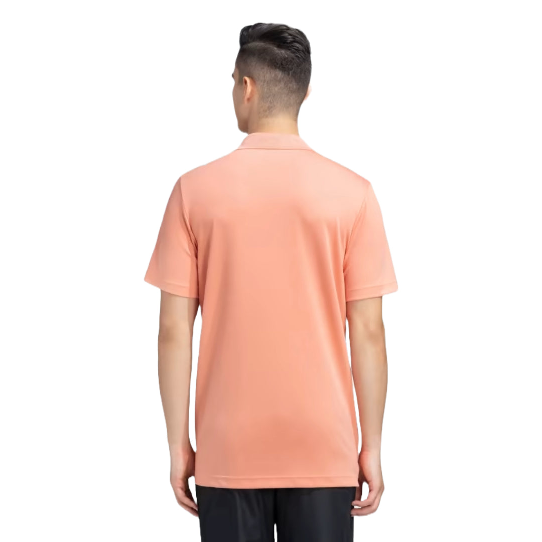 Sleek adidas Men's D2M Polo in wonder clay for versatile athletic style, perfect for workouts and casual wear.