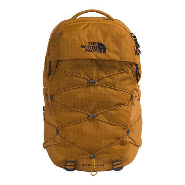 The North Face Borealis Backpack in black, featuring a versatile design, spacious compartments, and comfortable shoulder straps.