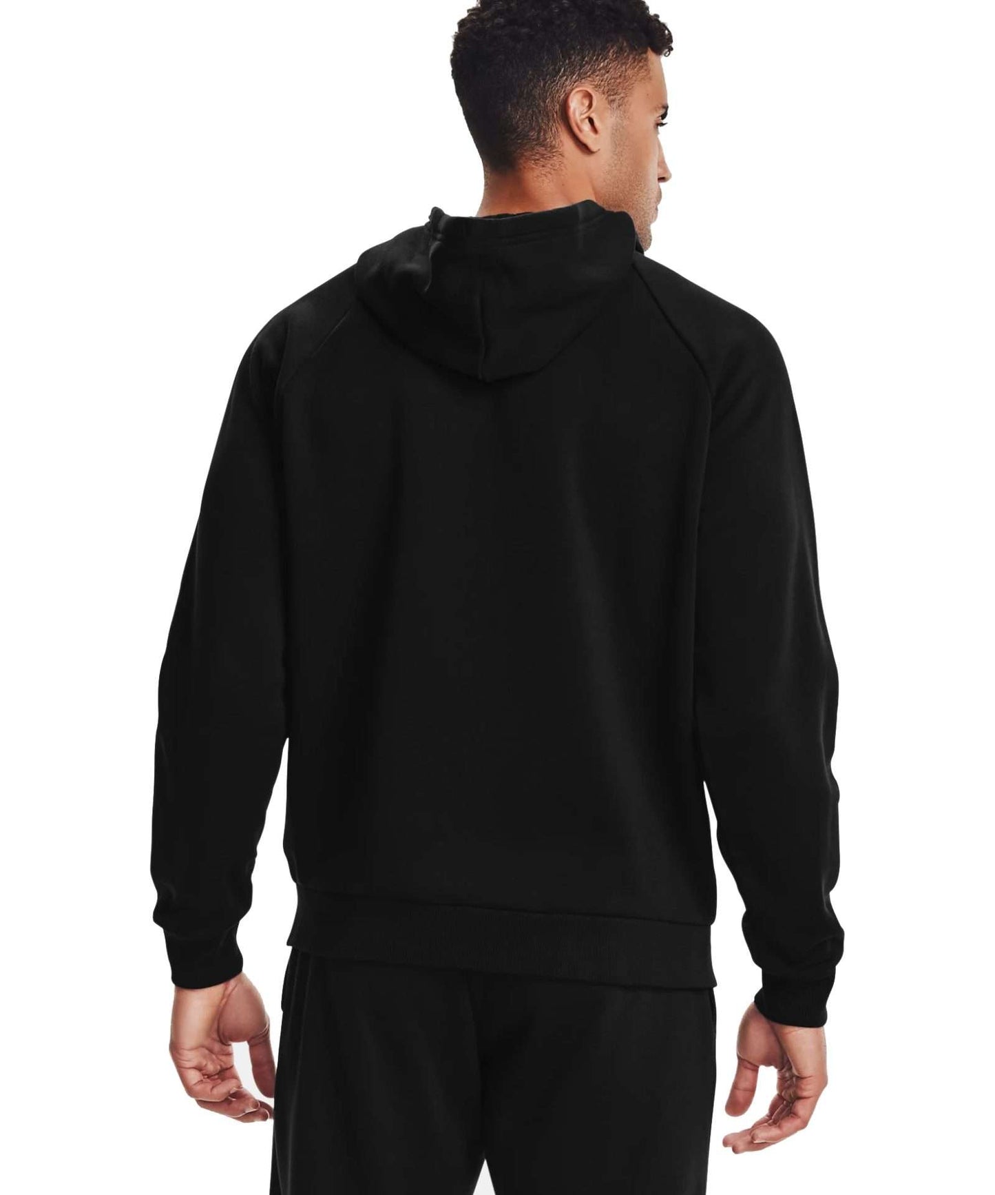 Under Armour Men's Rival Fleece Full-Zip Hoodie 1357111-001 Black / Onyx White