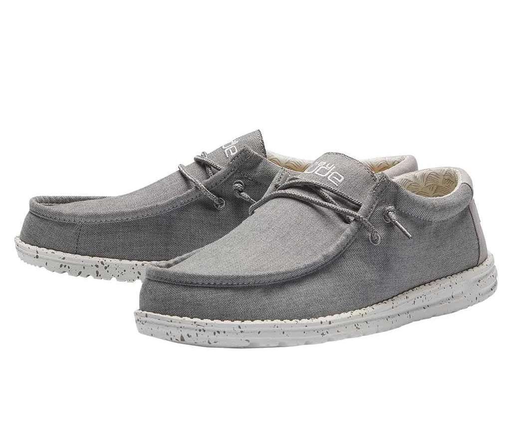Hey Dude Men's Wally Chambray - Frost Grey 110063224