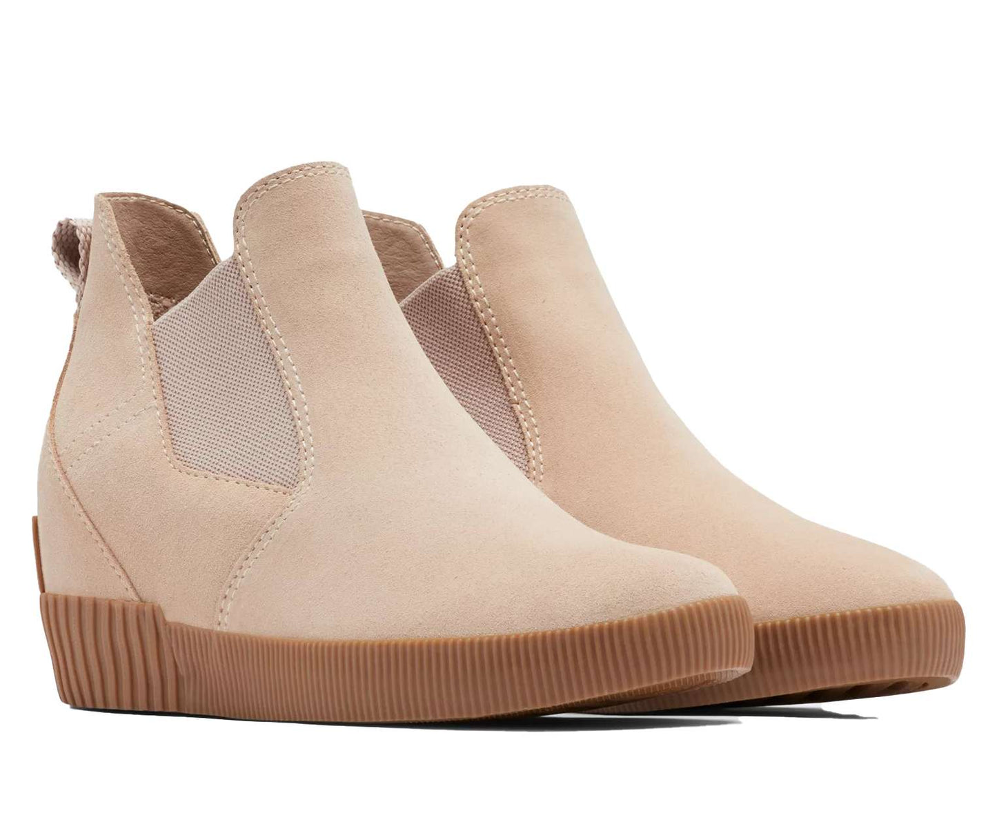 Out N About Slip-On Wedge NL4702-257 Natural Tan, White