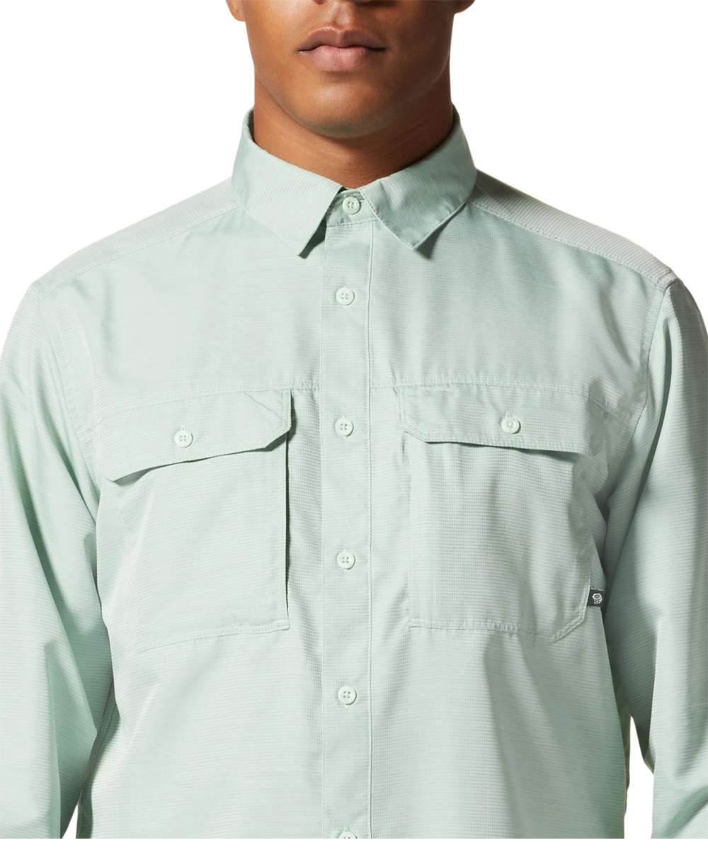 Mountain Hardwear Men's Canyon Long Sleeve Shirt 1648751 372 Glacial Mint