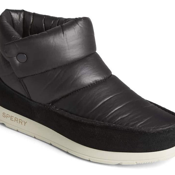 Sperry Women's Moc-Sider Nylon Bootie - Black