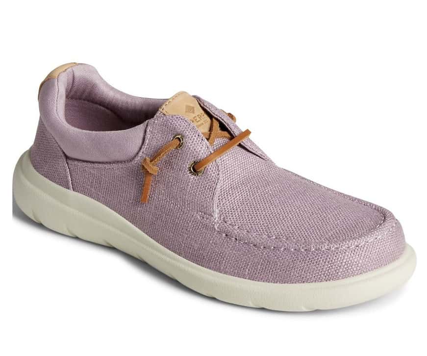 Sperry Women's Captain's Moc Hemp Slip On - ELDERBERRY