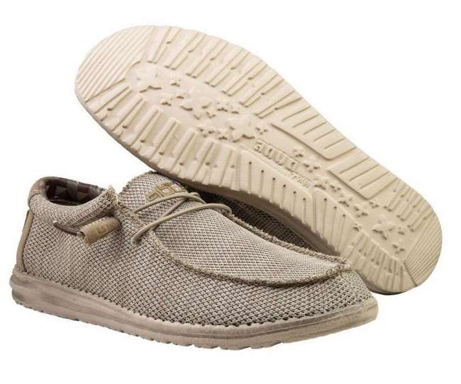Hey Dude Men's Wally Sox - Beige 110350500