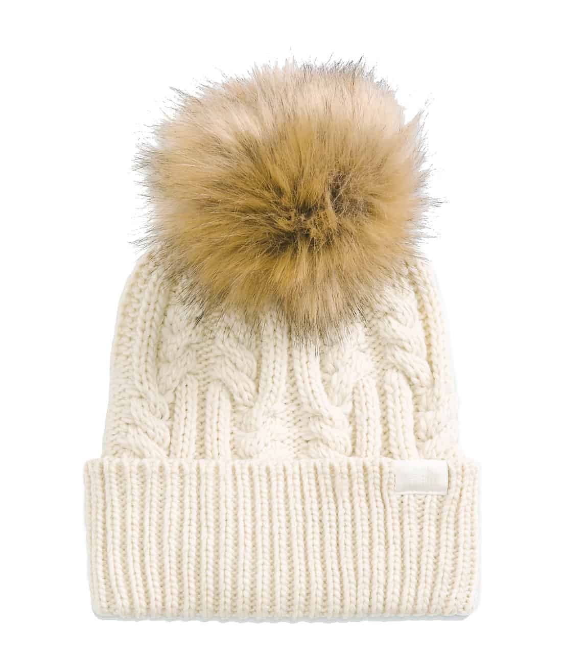 The North Face Women's Oh Mega Fur Pom Beanie - Gardenia White