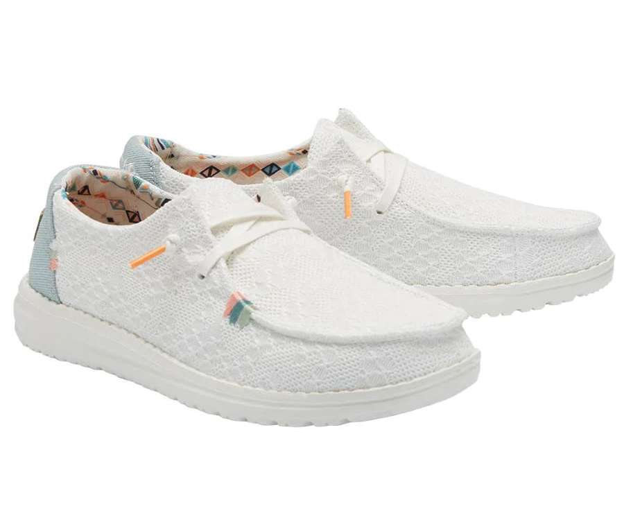 Hey Dude Women's Wendy BOHO - White Crochet 121414790