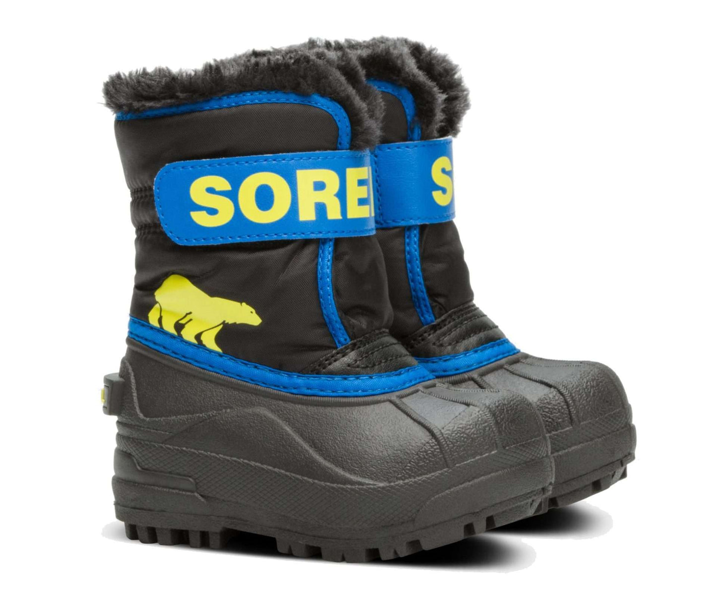 SOREL Toddler Snow Commander Boot - Black, Super Blue NV1960-011