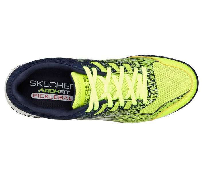 Skechers Men's Viper Court Shoes Pickleball - Yellow Navy 246070