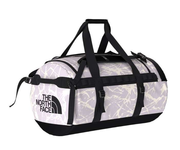 The North Face Base Camp Duffel Medium - Lavender Fog Mountain Splatter Print/TNF Black NF0A52SA99F