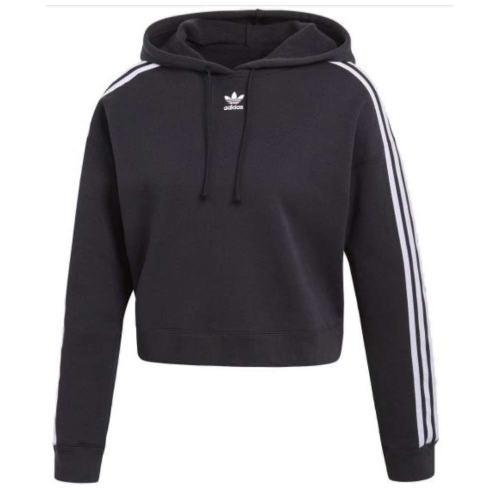 adidas Originals Women's Cropped Hoodie in a trendy design, showcasing the adidas logo.