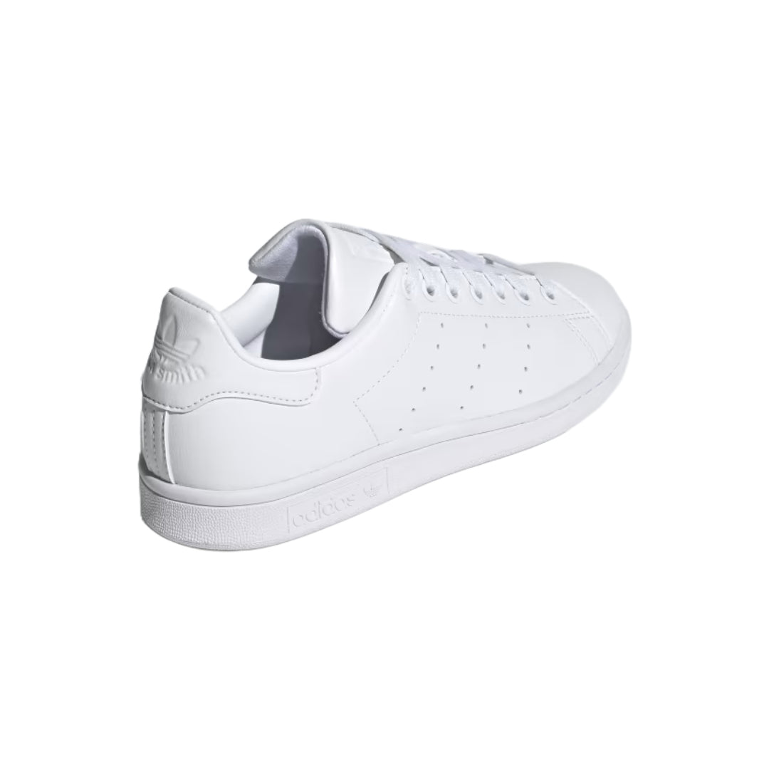 adidas Women's Stan Smith Shoes in crisp white and green, iconic design for timeless style.