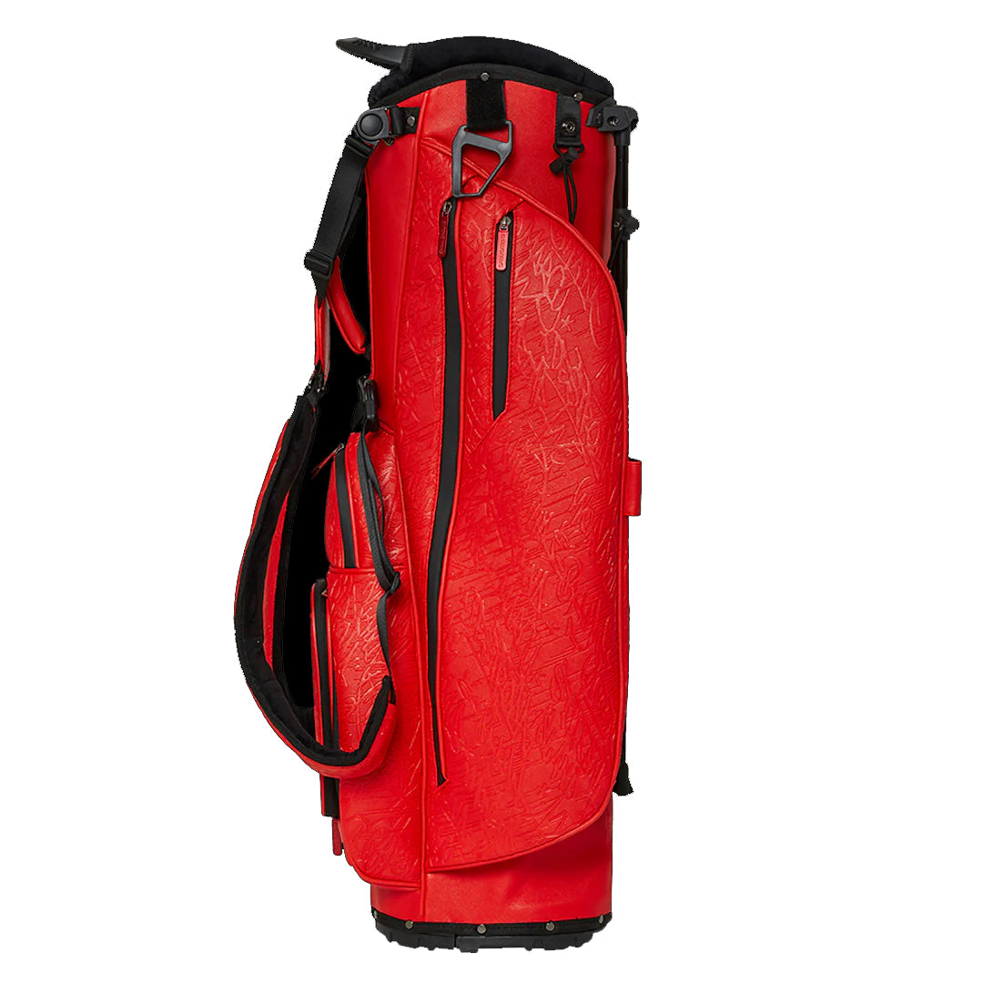 Sprayground KATANA SOUNDWAVE PRO GOLF BAG - Limited Edition with futuristic soundwave design.