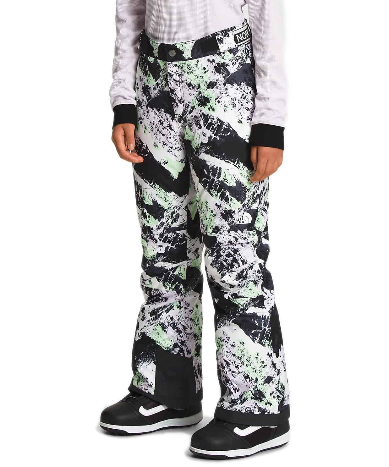 The North Face Girls’ Freedom Insulated Pants - Lavender Fog Mountaintop Print