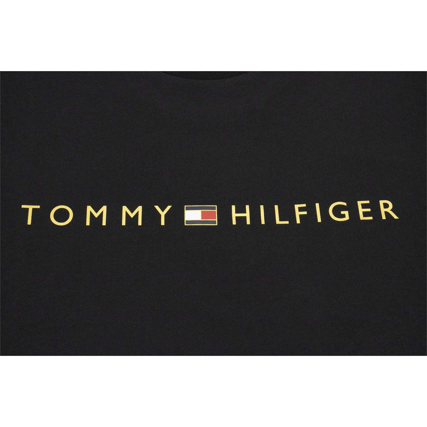 Tommy Hilfiger Men's Cotton Pullover Sweatshirt in Black