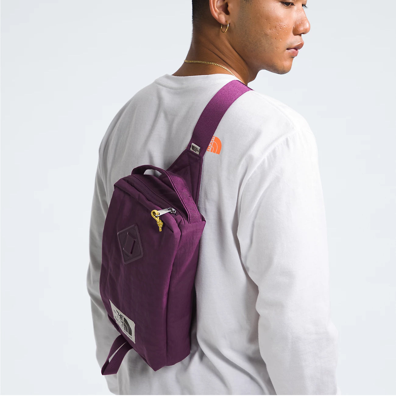 The North Face Berkeley Field Bag in Black Currant Purple