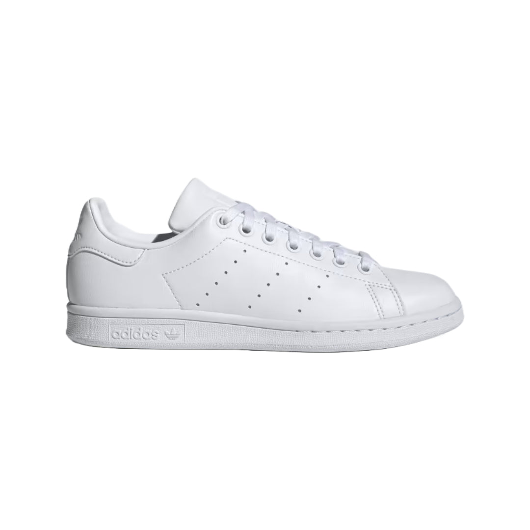 adidas Women's Stan Smith Shoes in crisp white and green, iconic design for timeless style.