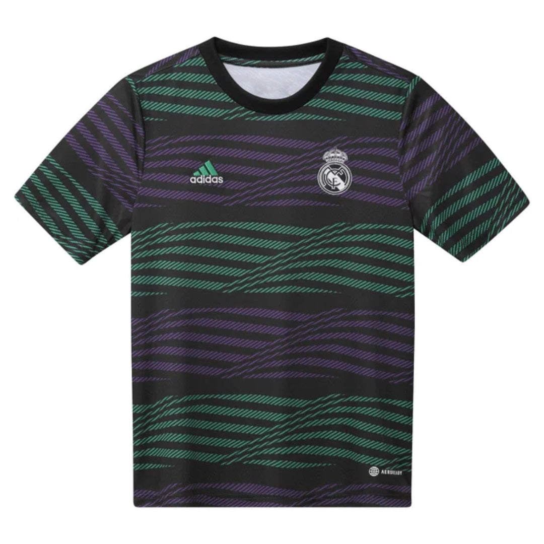 adidas Junior Real Madrid Pre Match Shirt