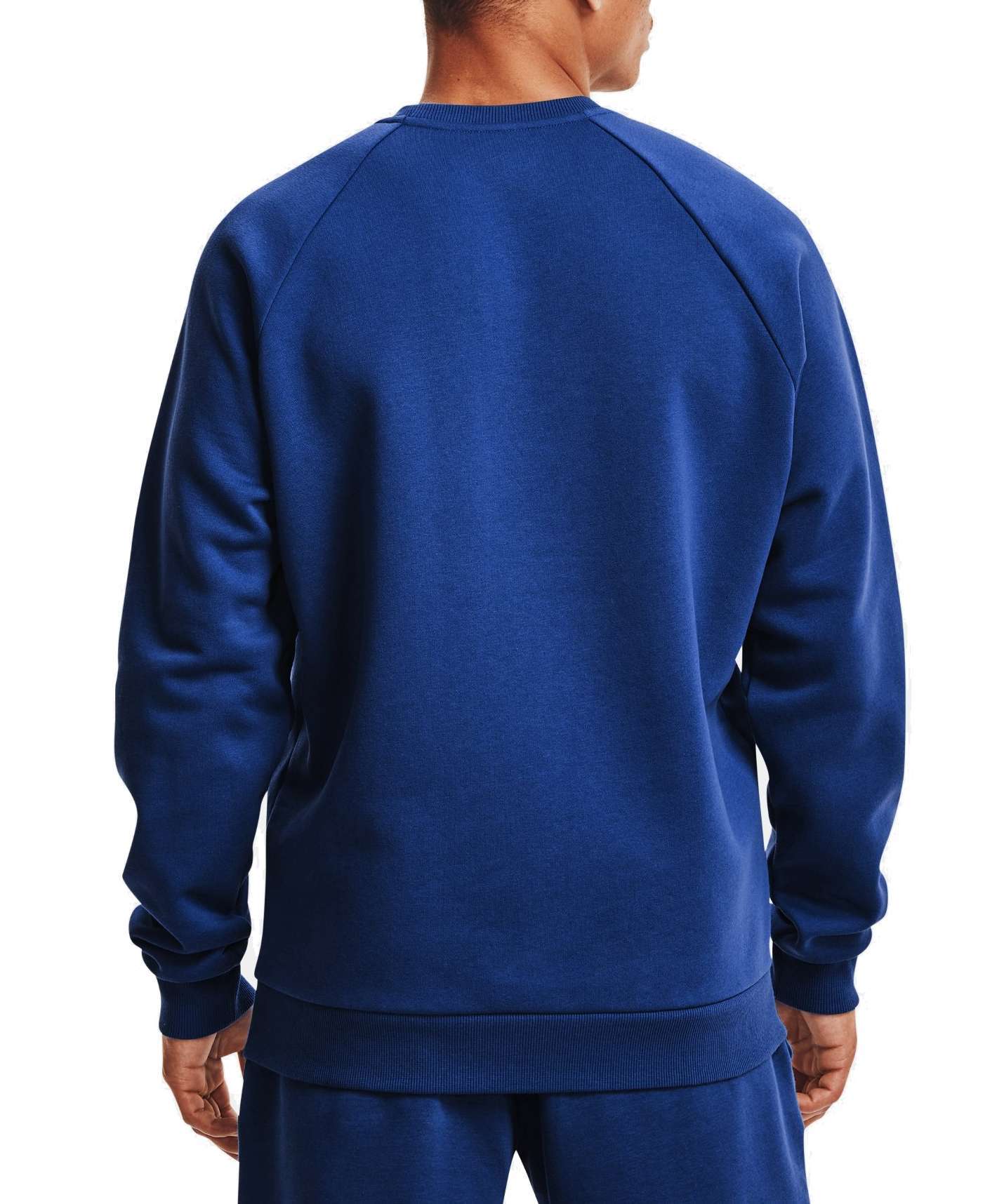 Under Armour Men's UA Rival Fleece Crew 1357096-432 Tech Blue / Onyx White