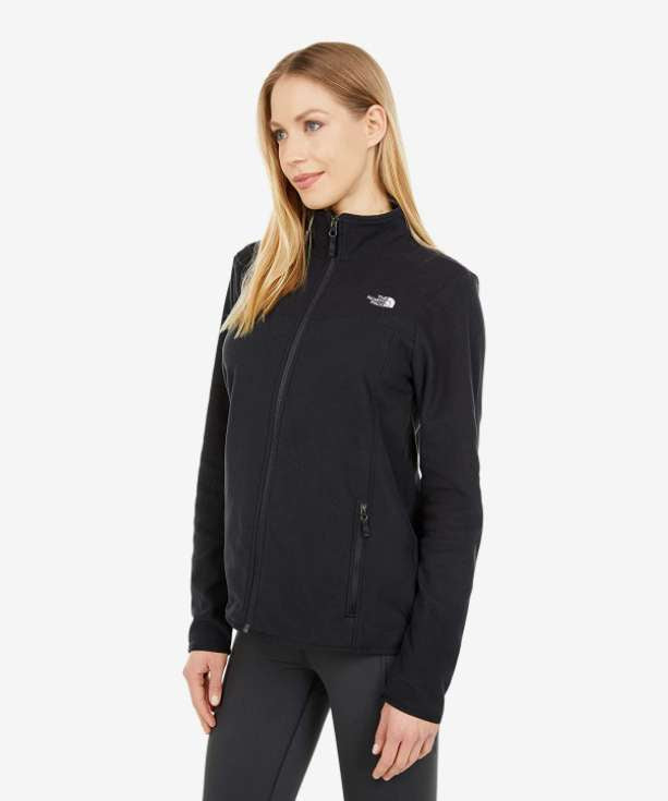 The North Face Women's TKA Glacier Full-Zip Jacket (Black) NF0A48KJJK3