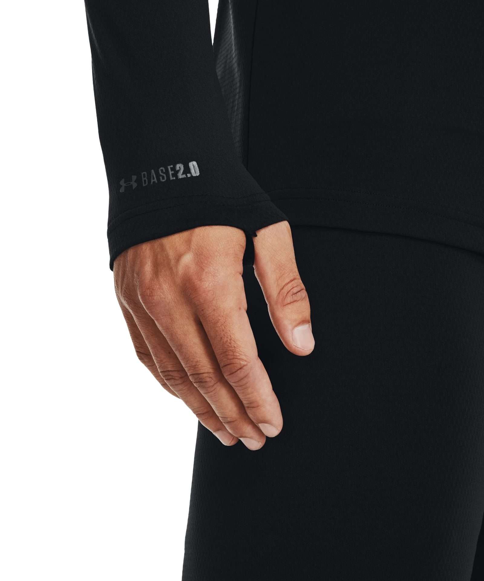 Under Armour Men's ColdGear Base 2.0 Crew Top 1343244 Black