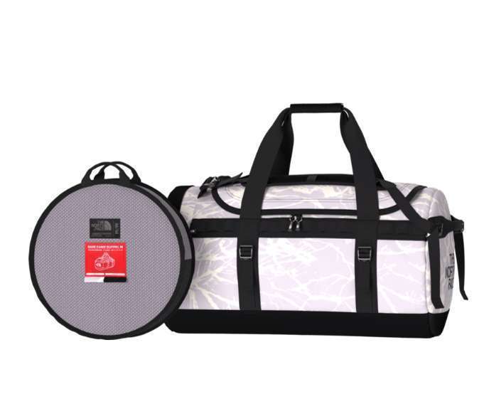 The North Face Base Camp Duffel Medium - Lavender Fog Mountain Splatter Print/TNF Black NF0A52SA99F