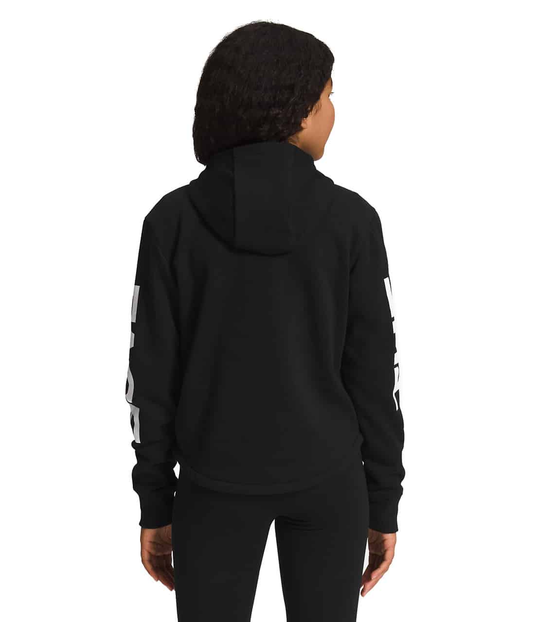 The North Face Girls’ Camp Fleece Pullover Hoodie - TNF Black/TNF White