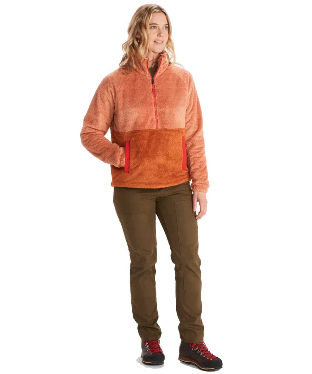Marmot Women's Homestead Sherpa 1/2-Zip Fleece - Rose Gold/Copper