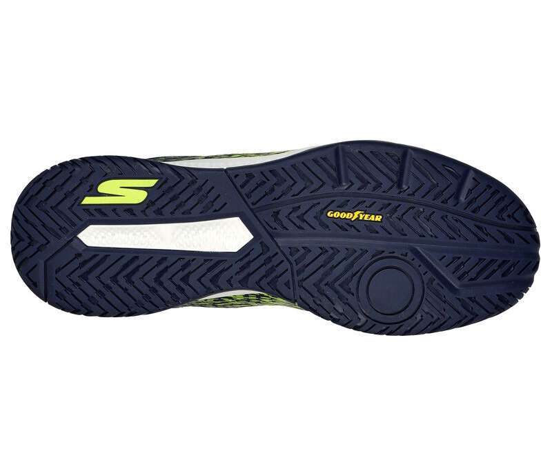 Skechers Men's Viper Court Shoes Pickleball - Yellow Navy 246070