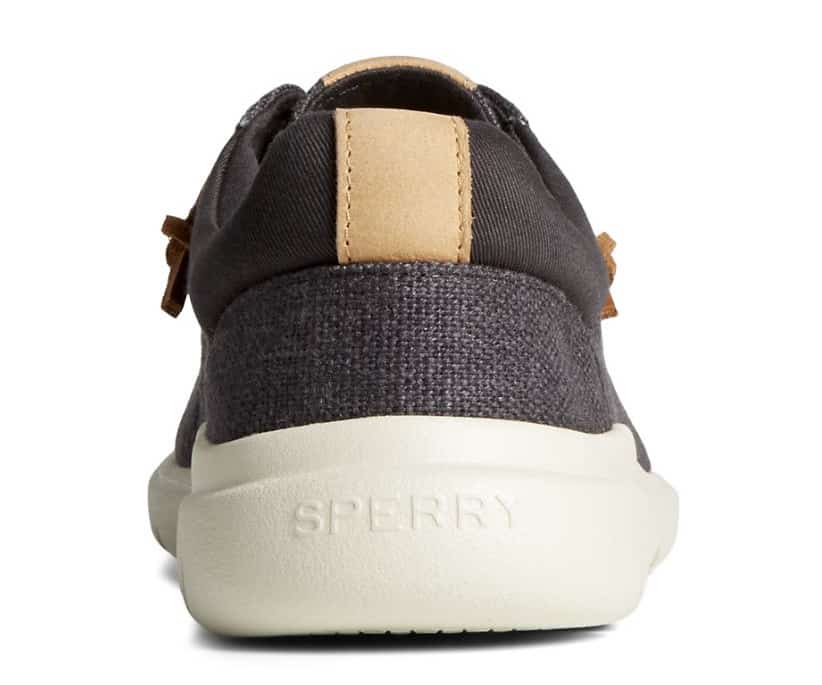 Sperry Women's Captain's Moc Hemp Slip On - Black