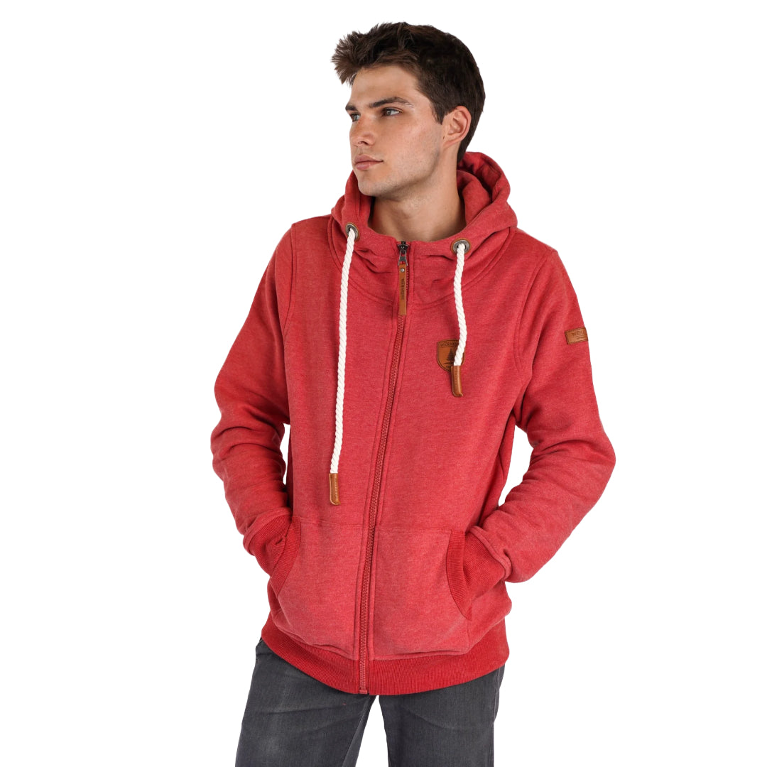 Wanakome Men's Zeus Zip Hoodie, a rugged and stylish essential for versatile everyday wear.